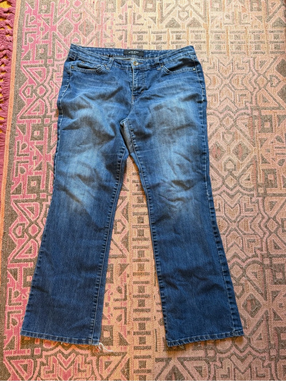 Nine West Women's Dark Blue Flare Jeans
